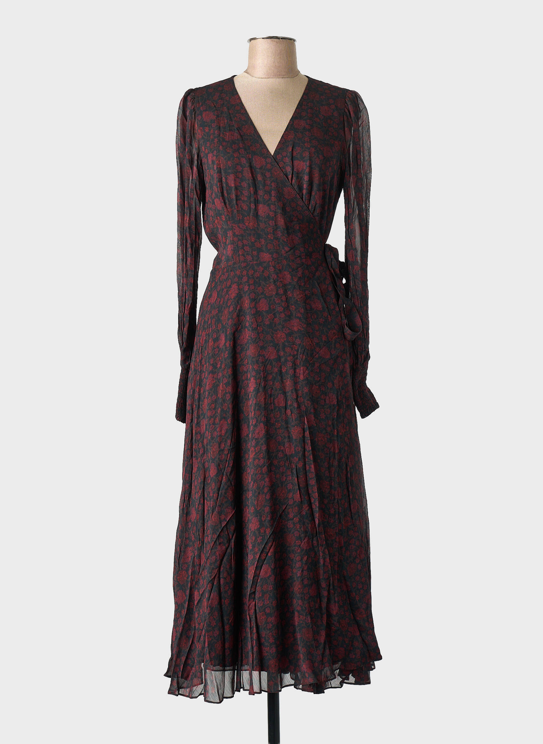 Robe mi-longue noir RALPH LAUREN femme