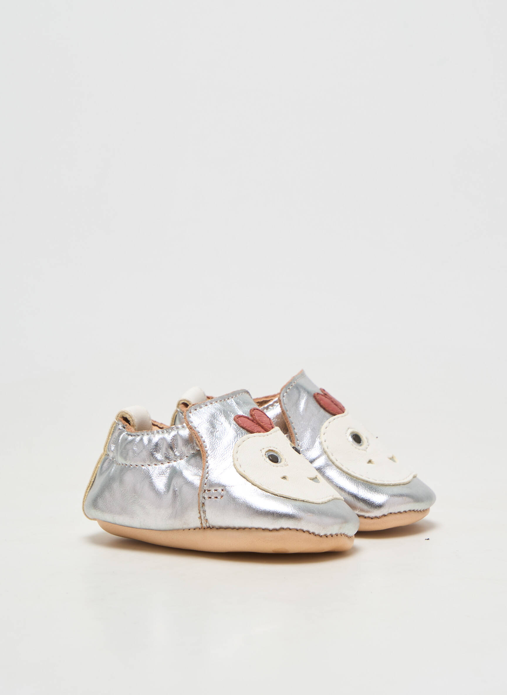 Chaussons/pantoufles argent EASY PEASY fille