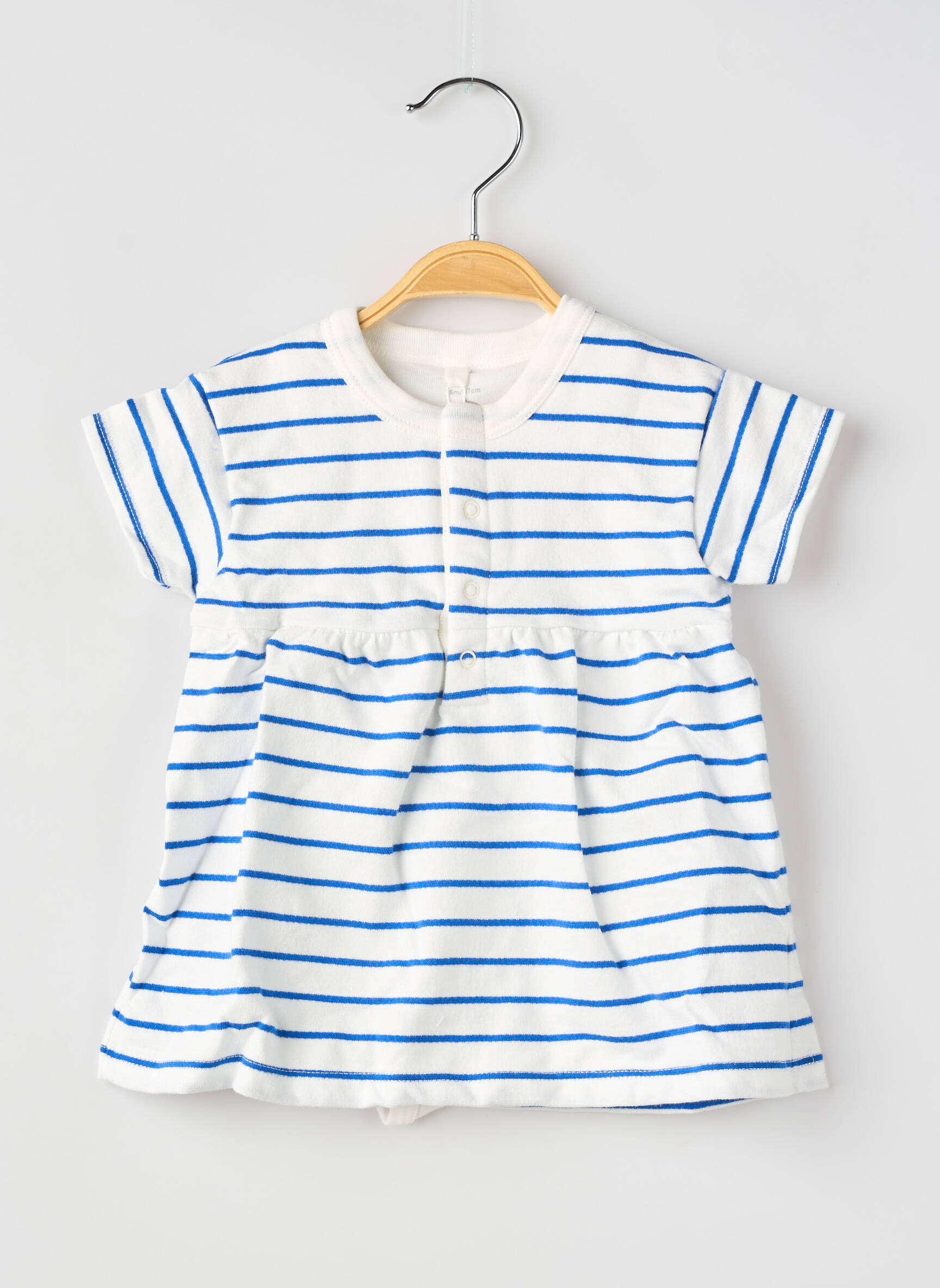 Robe courte blanc PETIT BATEAU fille