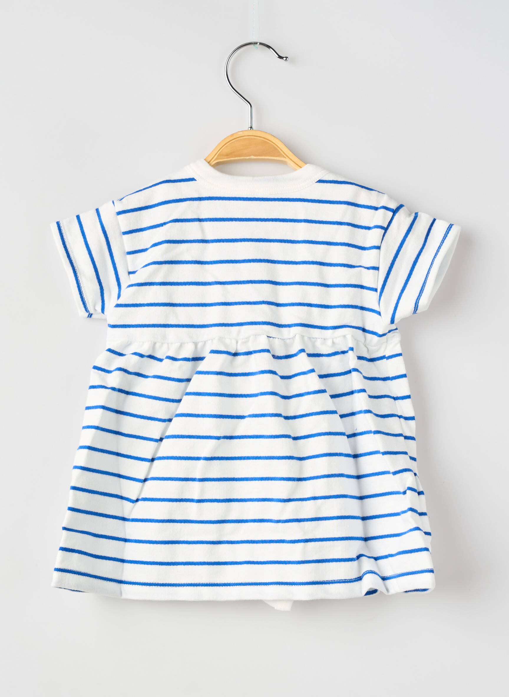 Robe courte blanc PETIT BATEAU fille