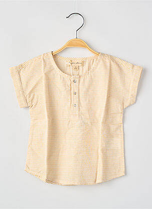 T-shirt jaune LA PETITE COLLECTION fille