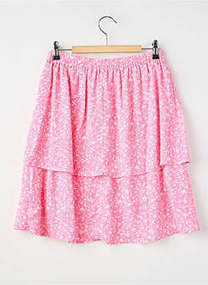 Jupe courte rose MSCH COPENHAGEN femme