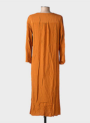 Robe mi-longue orange GRACE & MILA femme