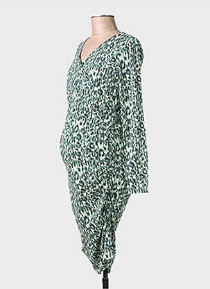 Robe maternité vert MAMA LICIOUS femme