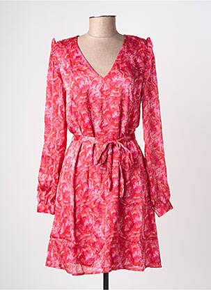 Robe courte rose VILA femme