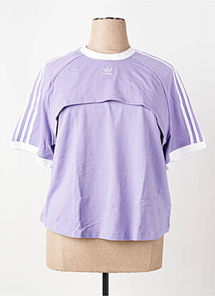 T-shirt violet ADIDAS femme
