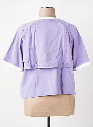 T-shirt violet ADIDAS femme
