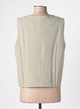 Gilet sans manche vert GRACE & MILA femme