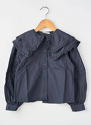 Chemise manches longues bleu THE NEW SOCIETY fille
