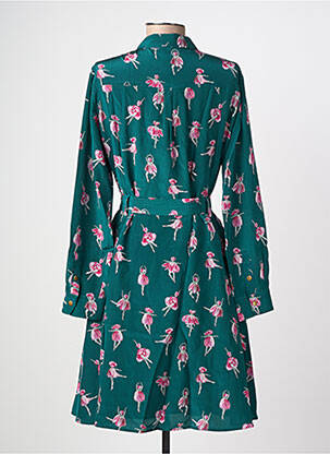 Robe mi-longue vert SOI PARIS femme