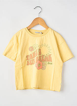 T-shirt jaune THE NEW SOCIETY fille