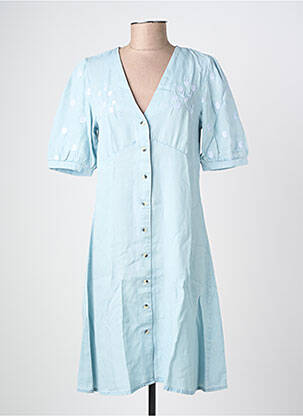 Robe courte bleu PIECES femme