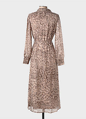 Robe mi-longue beige GRACE & MILA femme