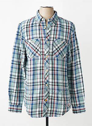 Chemise manches longues bleu SCOTCH & SODA homme