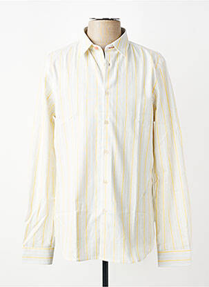 Chemise manches longues jaune PAUL SMITH homme