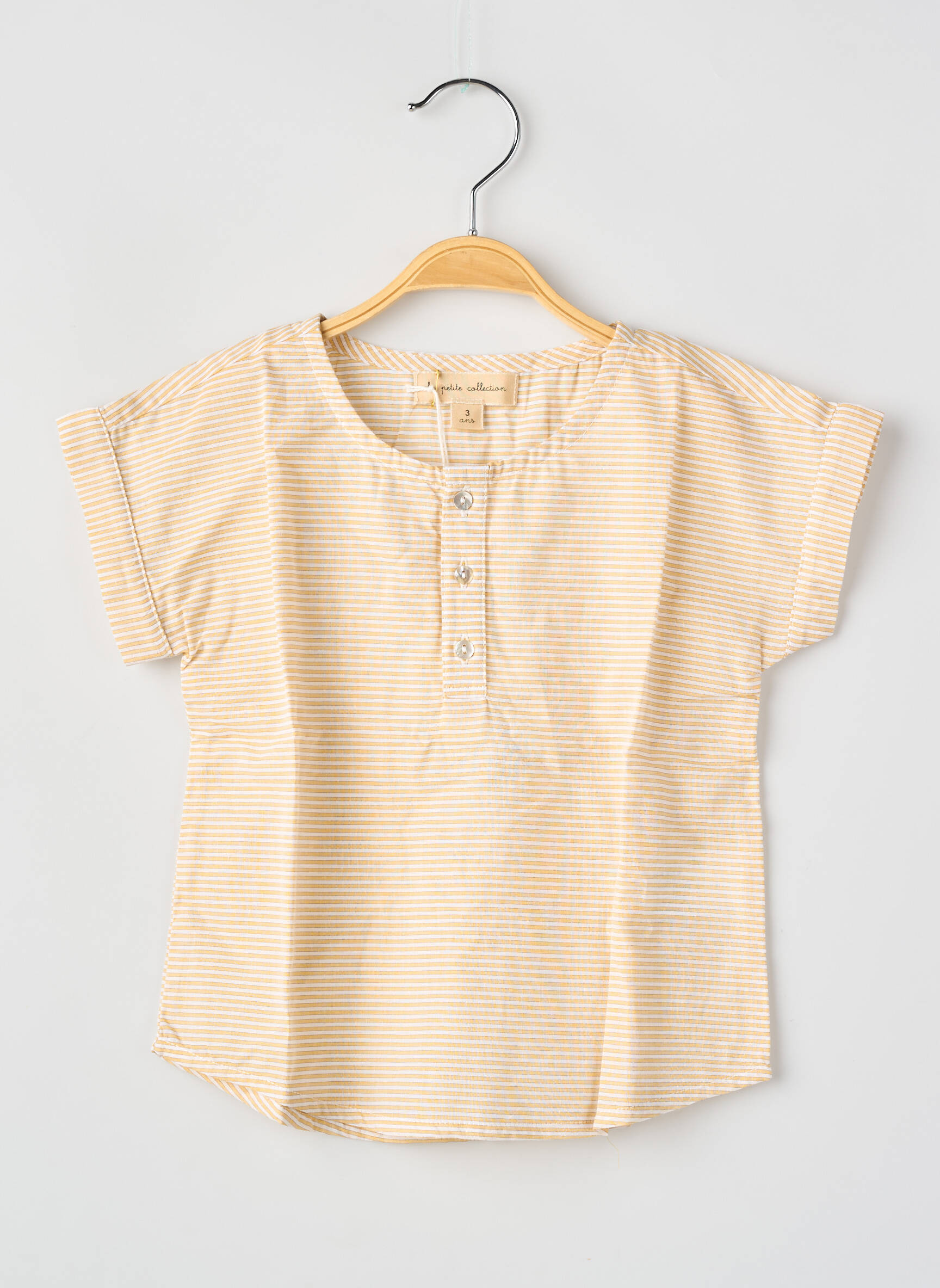 T-shirt jaune LA PETITE COLLECTION fille