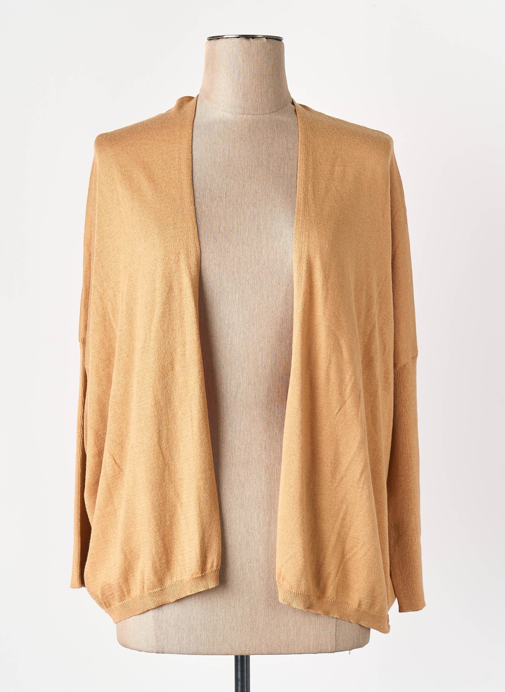 Gilet manches longues marron GRACE & MILA femme