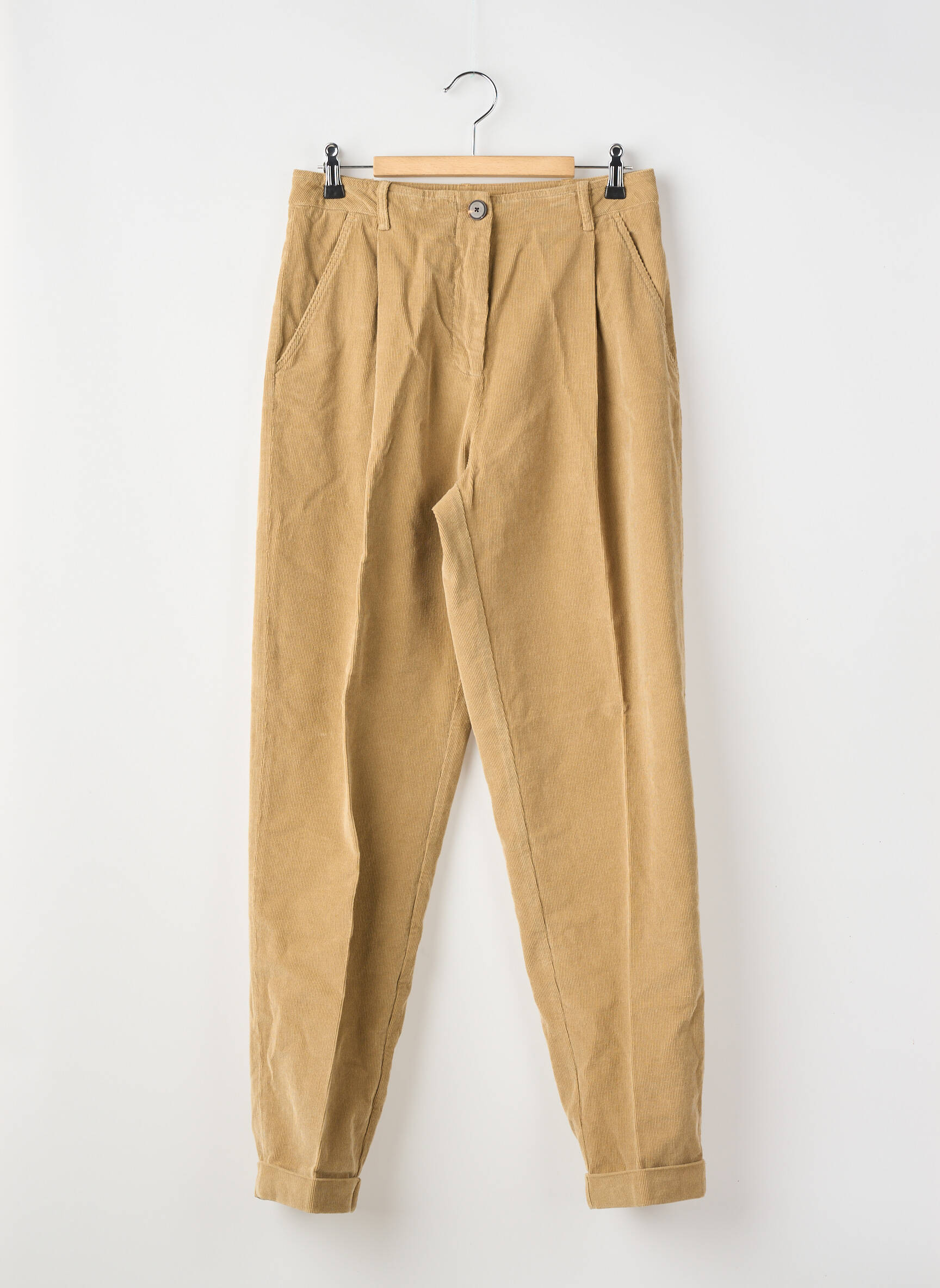 Pantalon droit marron POMANDERE femme