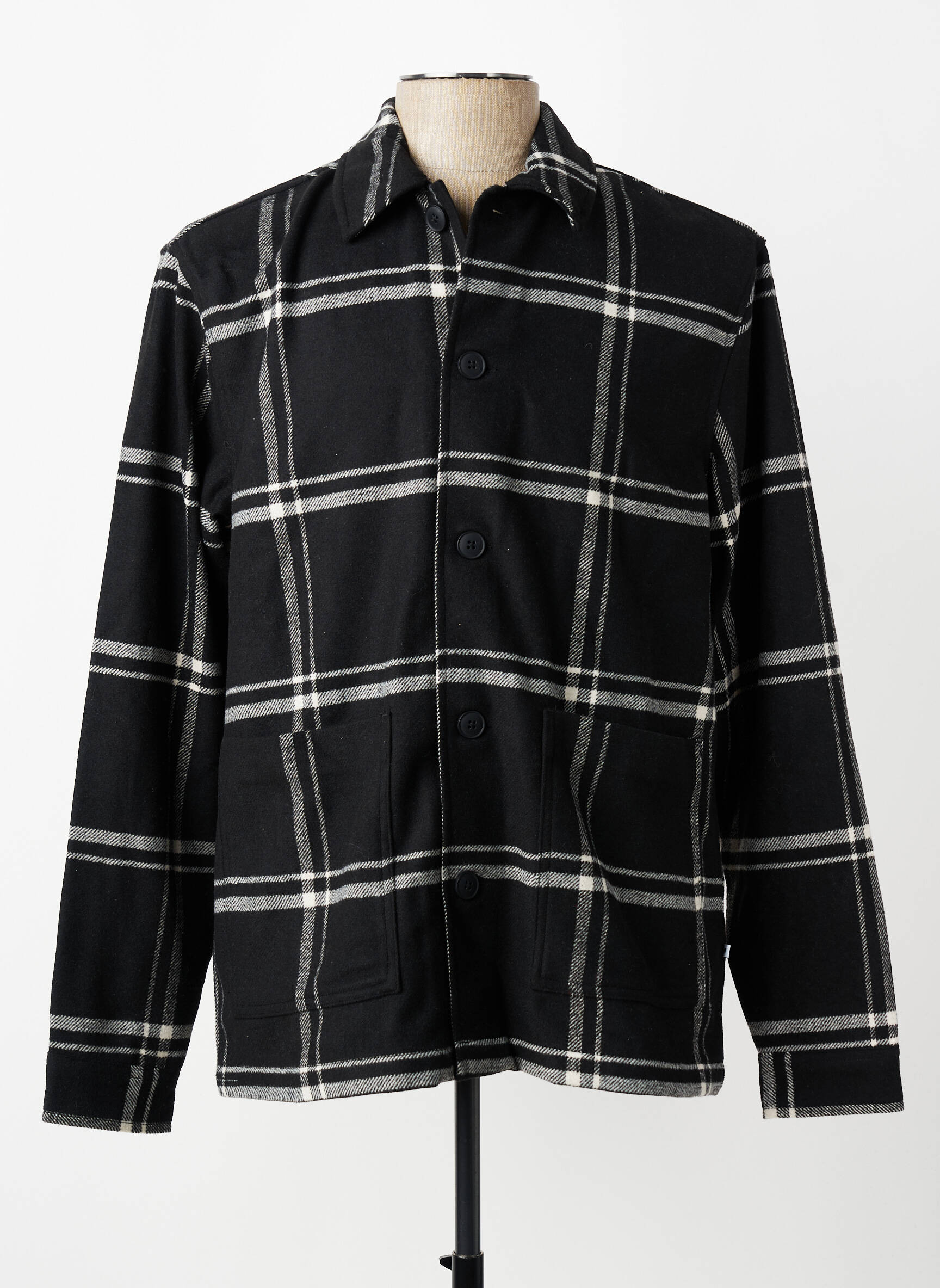 Chemise manches longues noir MINIMUM homme