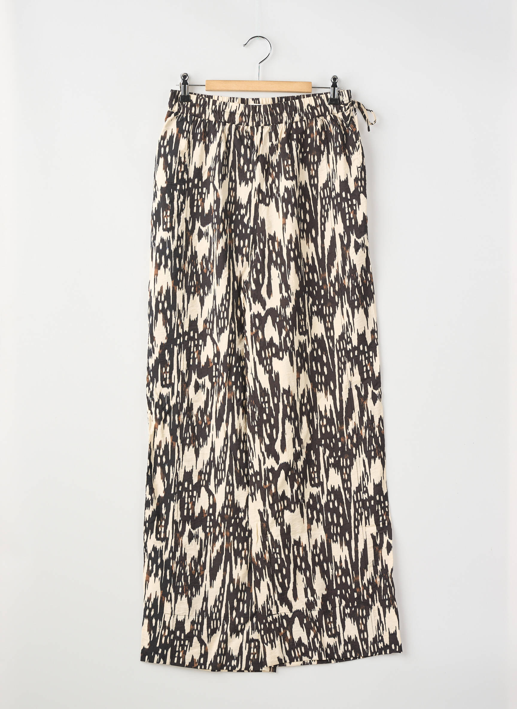 Pantalon large beige OBJECT femme