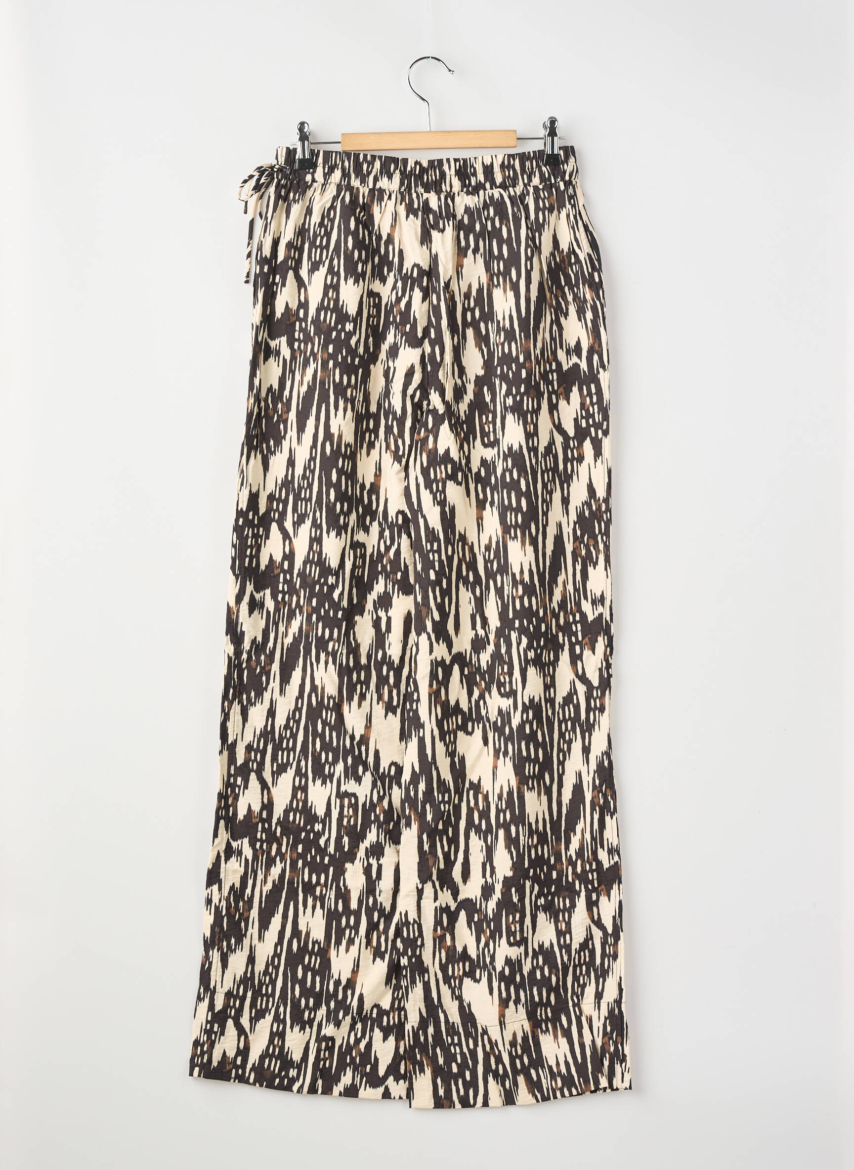 Pantalon large beige OBJECT femme