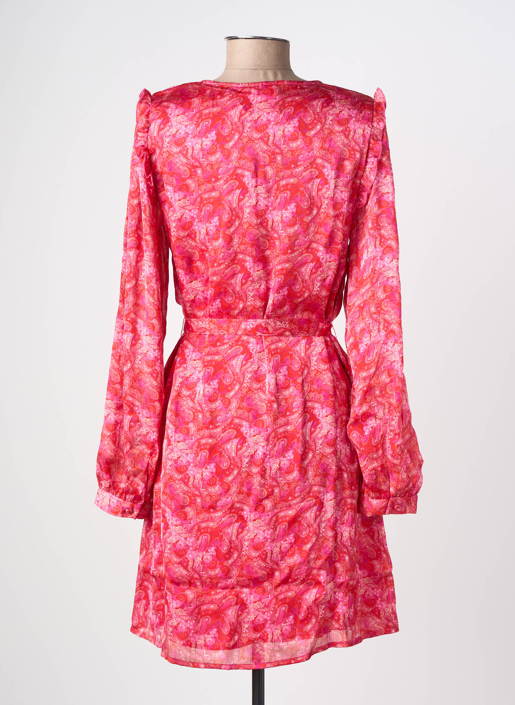 Robe courte rose VILA femme