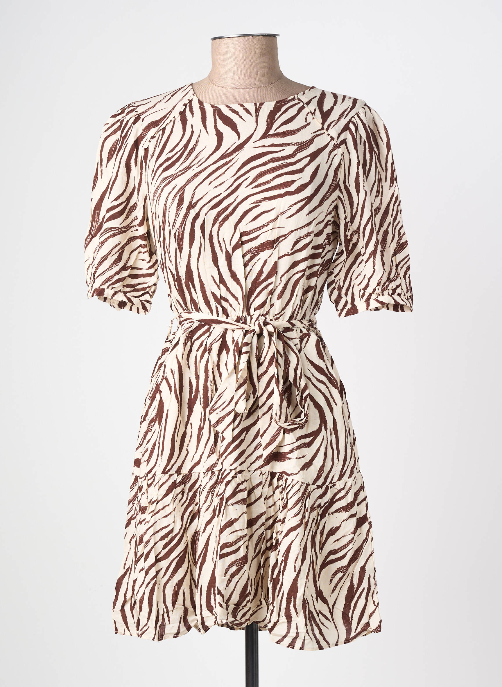 Robe courte beige GRACE & MILA femme