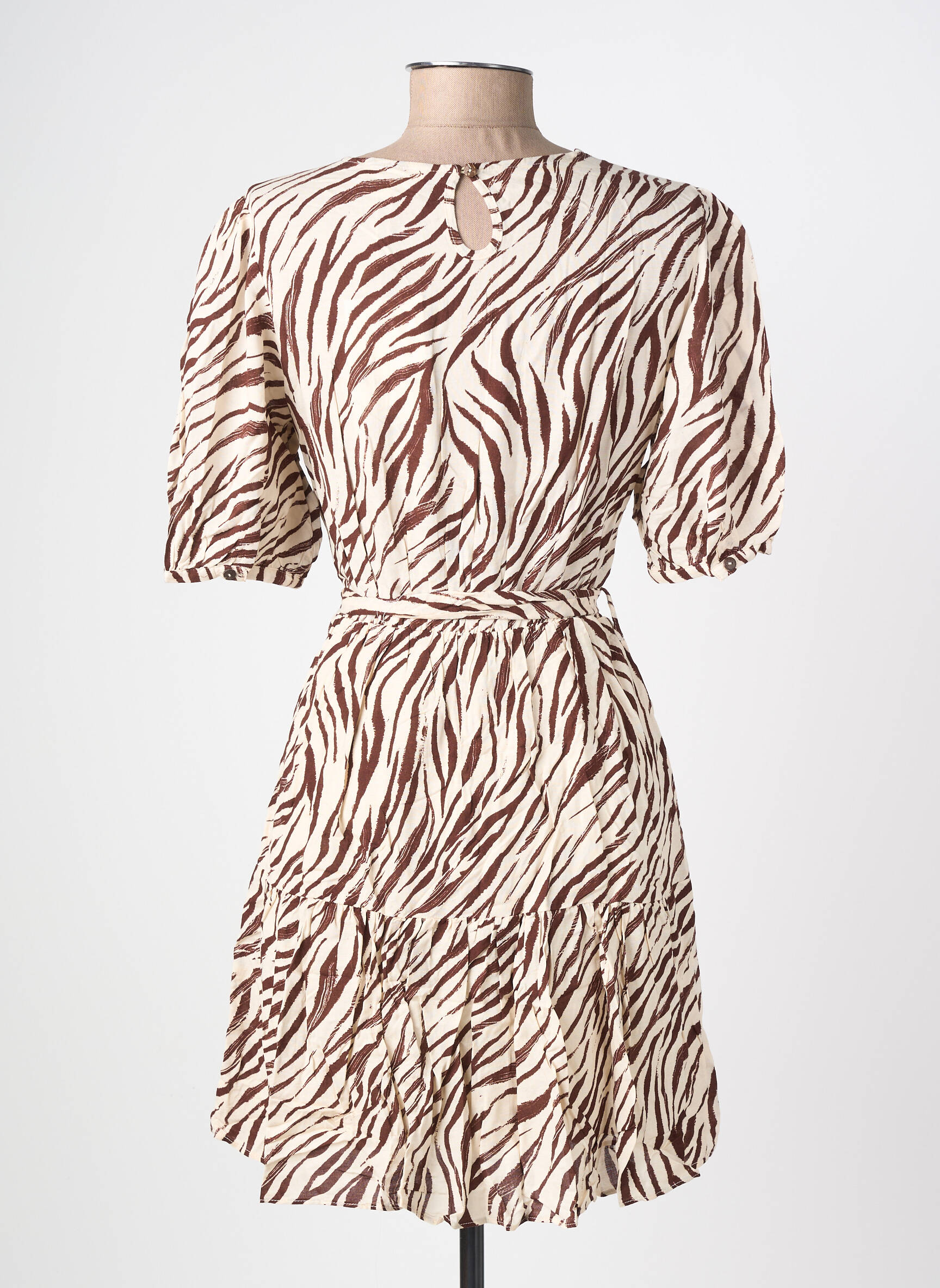 Robe courte beige GRACE & MILA femme