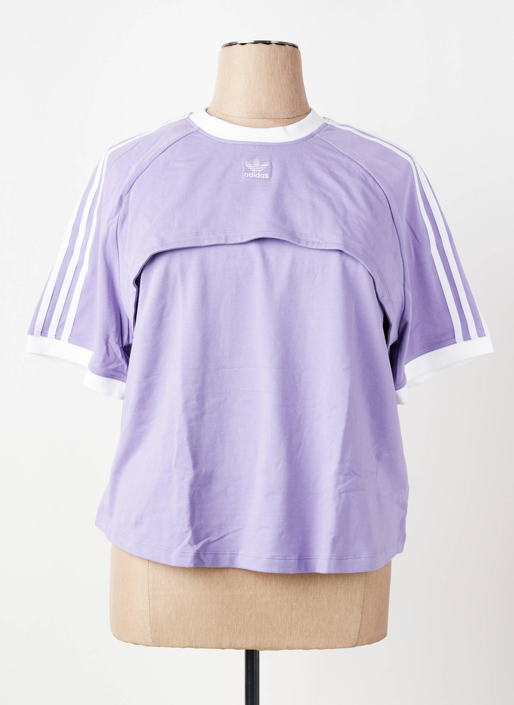 T-shirt violet ADIDAS femme