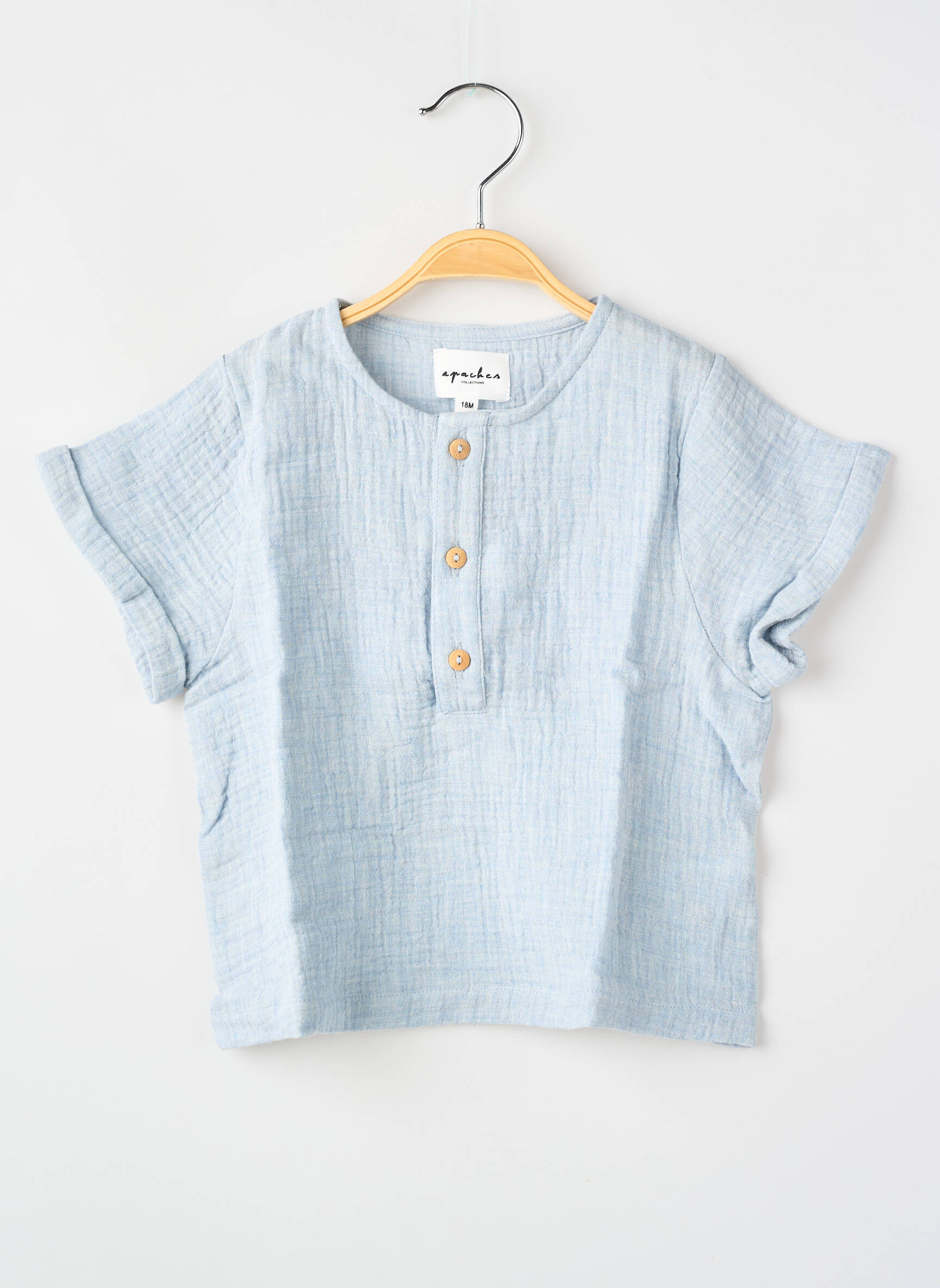 Top bleu APACHES fille