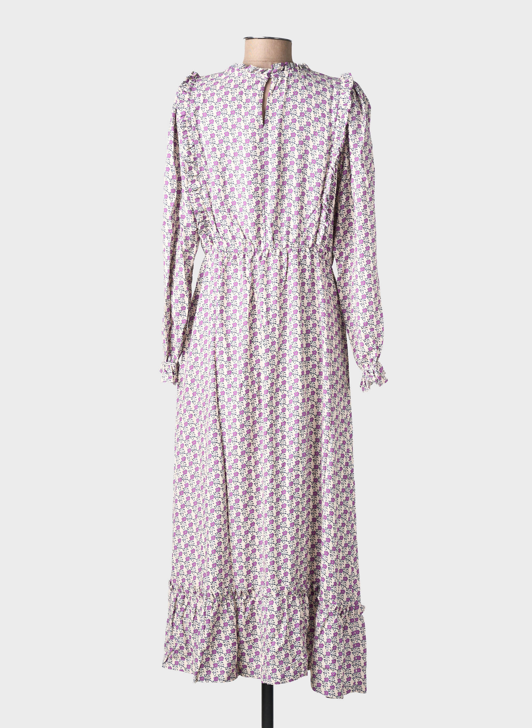 Robe mi-longue violet THE NEW SOCIETY femme