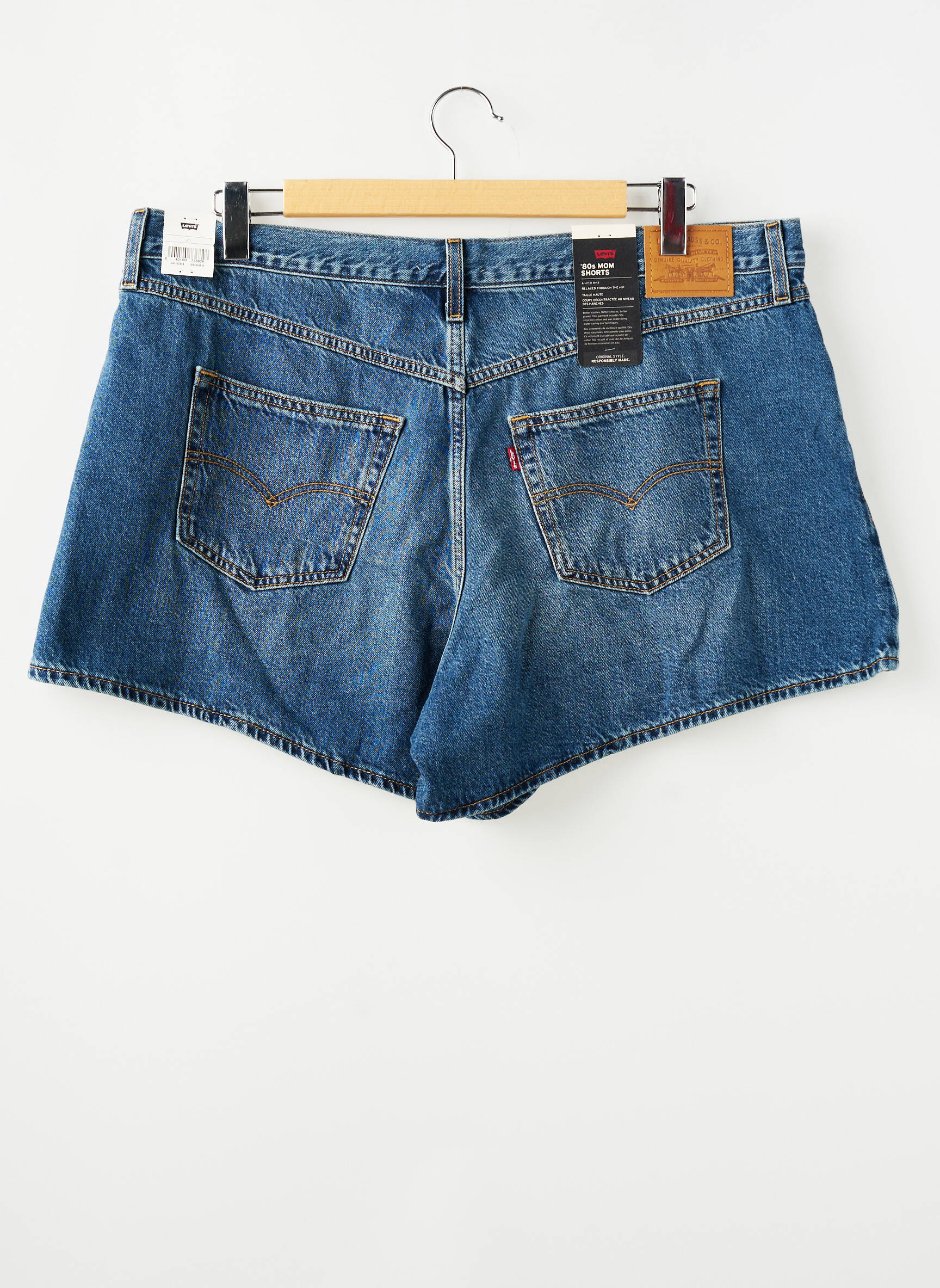 Short bleu LEVI'S femme