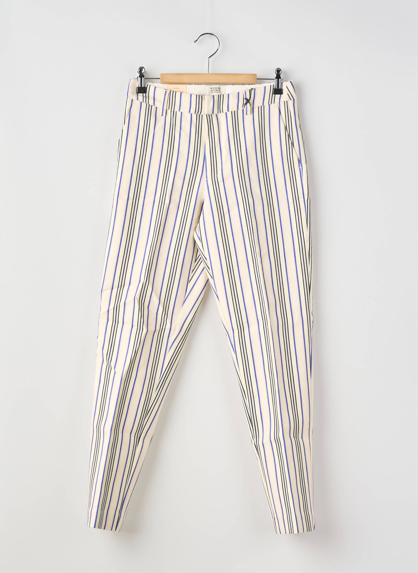 Pantalon slim bleu SCOTCH & SODA femme