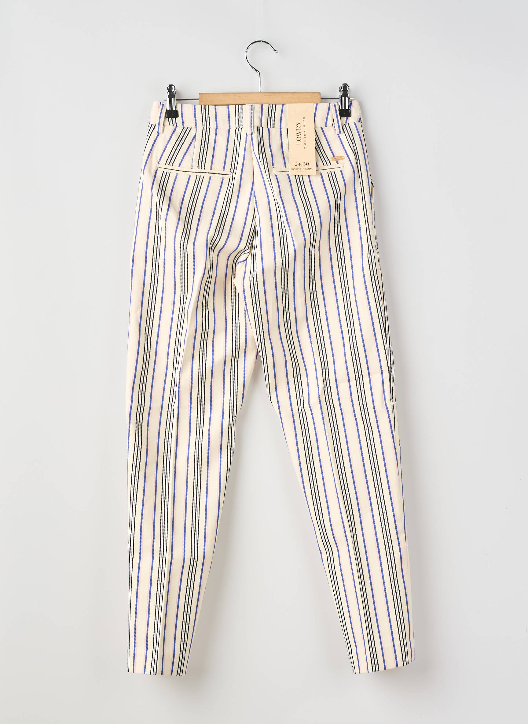 Pantalon slim bleu SCOTCH & SODA femme