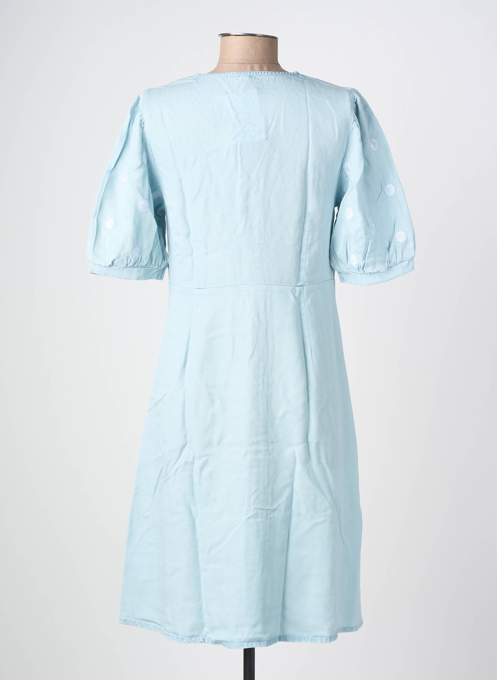 Robe courte bleu PIECES femme