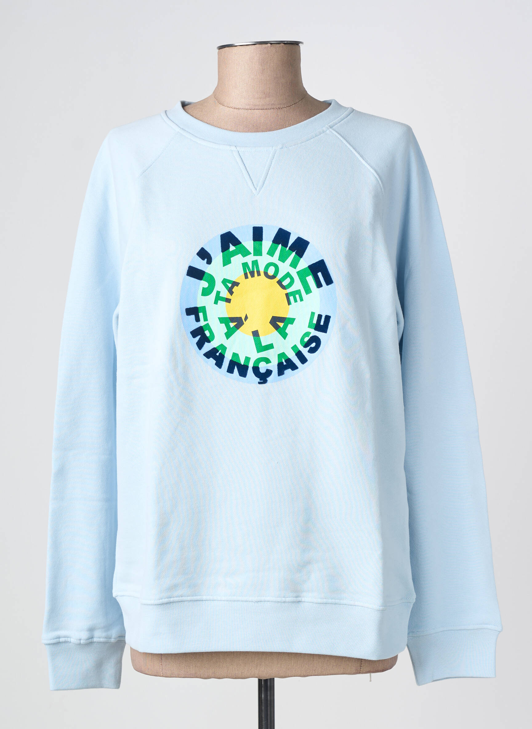 Sweat-shirt bleu LA PETITE FRANCAISE femme