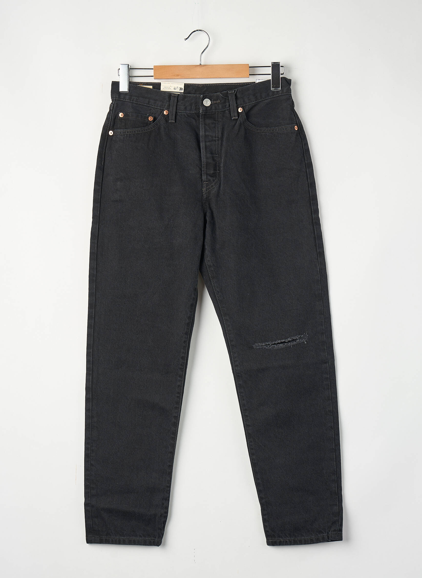 Jeans coupe droite noir LEVI'S femme