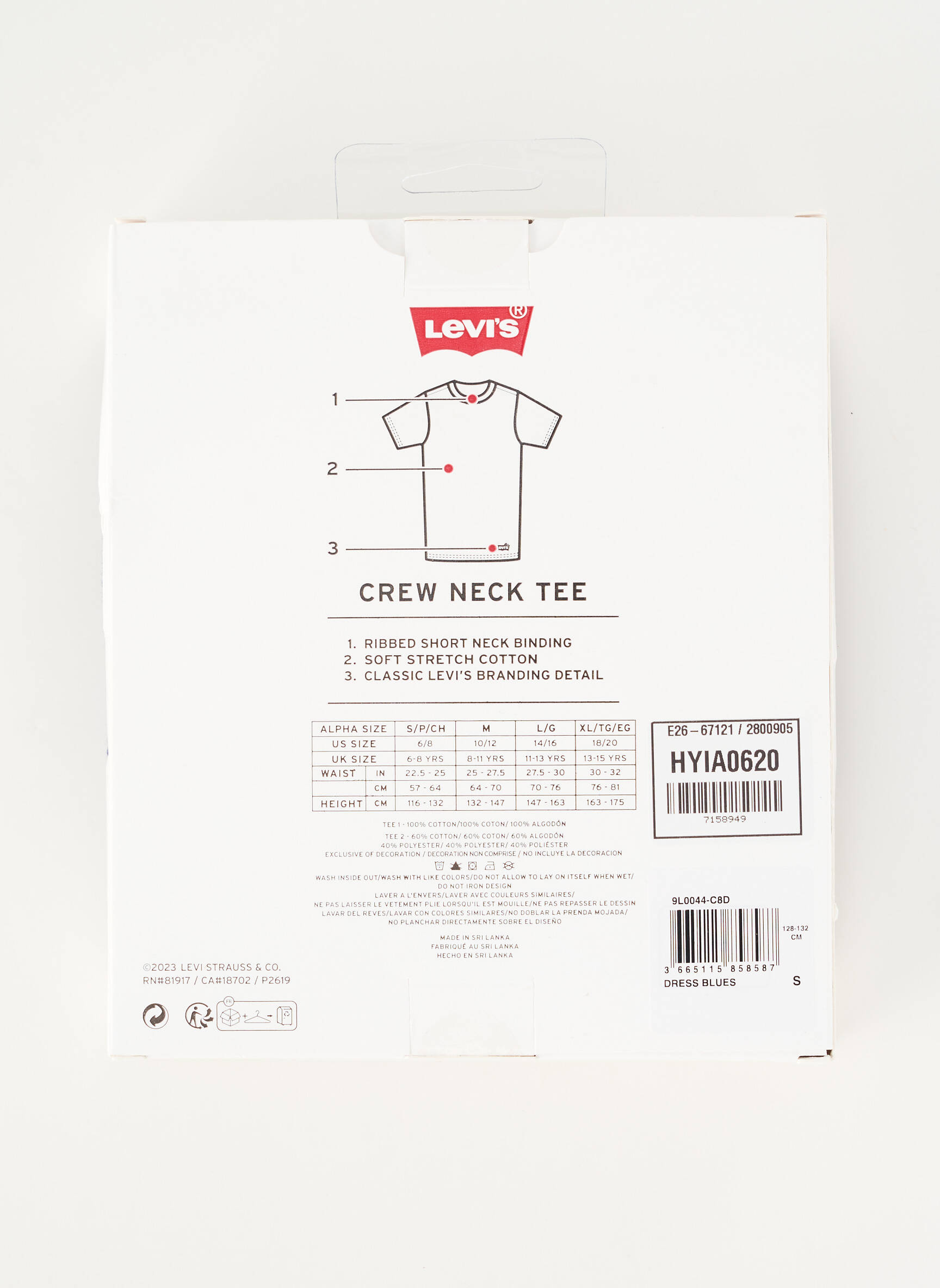 T-shirt bleu LEVI'S garçon