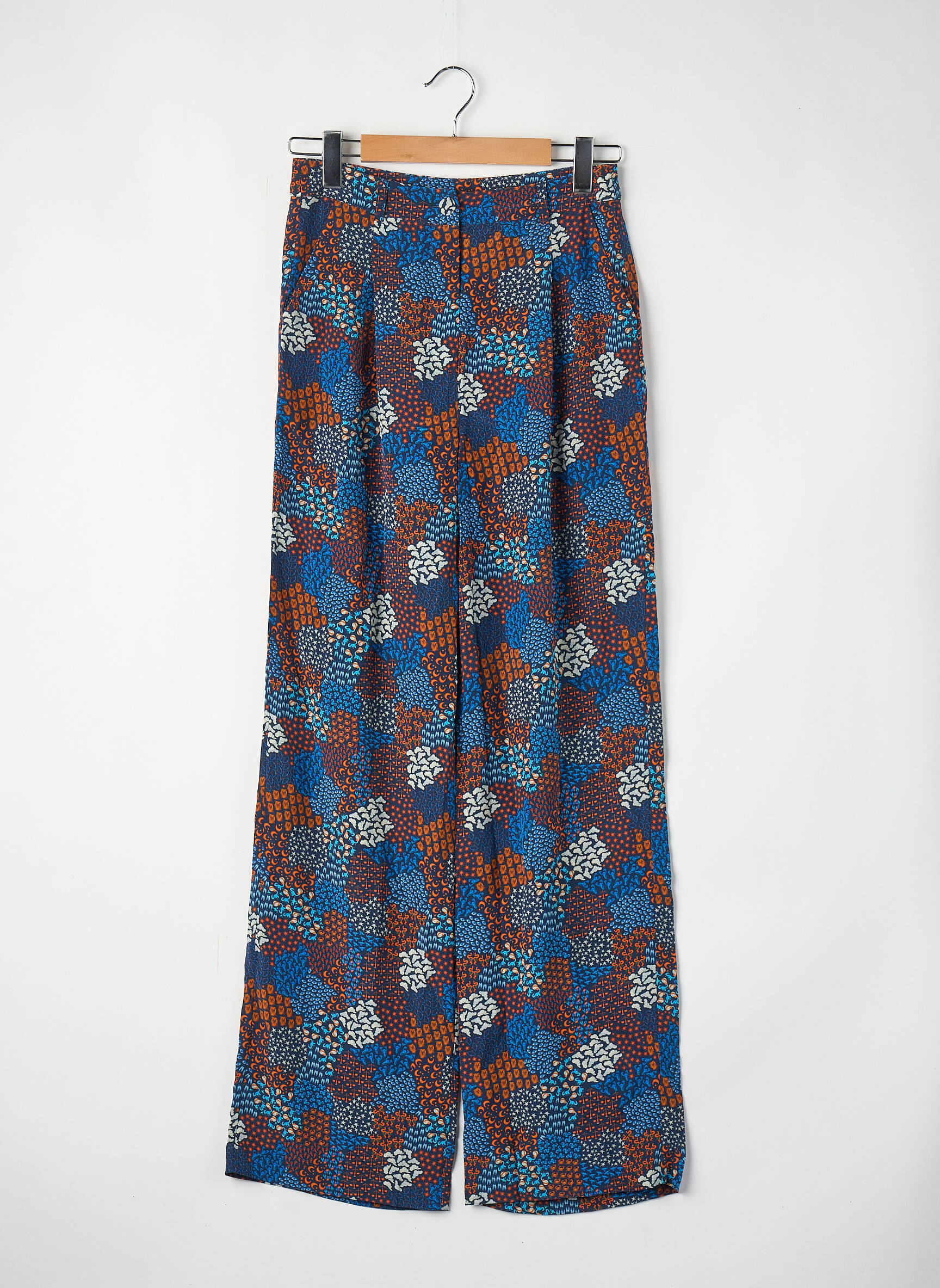 Pantalon droit bleu SOI PARIS femme