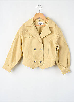 Veste en jean jaune THE NEW SOCIETY fille