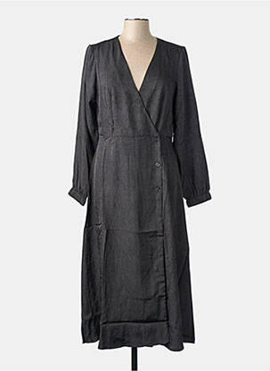 Robe mi-longue noir OBJECT femme