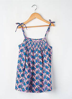 Robe courte bleu LUCAS DU TERTRE fille