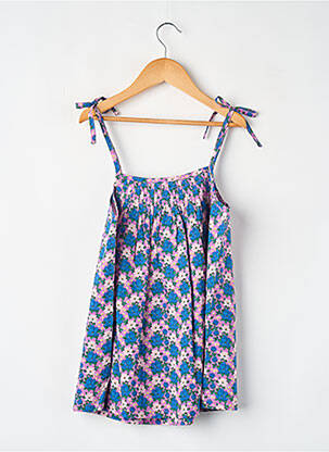 Robe courte bleu LUCAS DU TERTRE fille