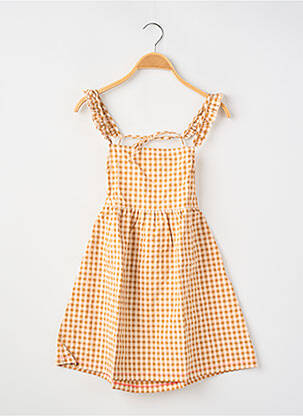 Robe courte orange PETITE LUCETTE fille