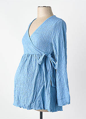 Top bleu MAMA LICIOUS femme