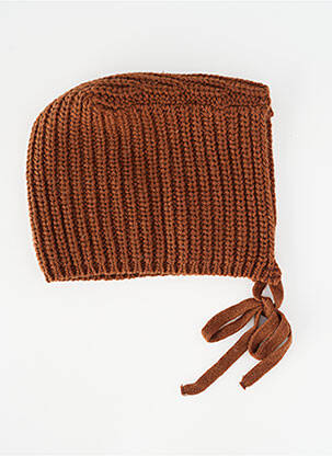 Bonnet marron THE NEW SOCIETY fille