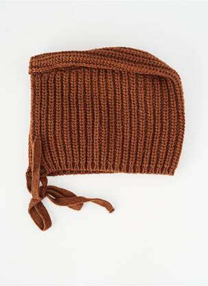 Bonnet marron THE NEW SOCIETY fille