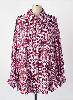 Chemise manches longues rouge MAT FASHION femme
