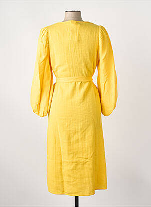 Robe mi-longue jaune VILA femme