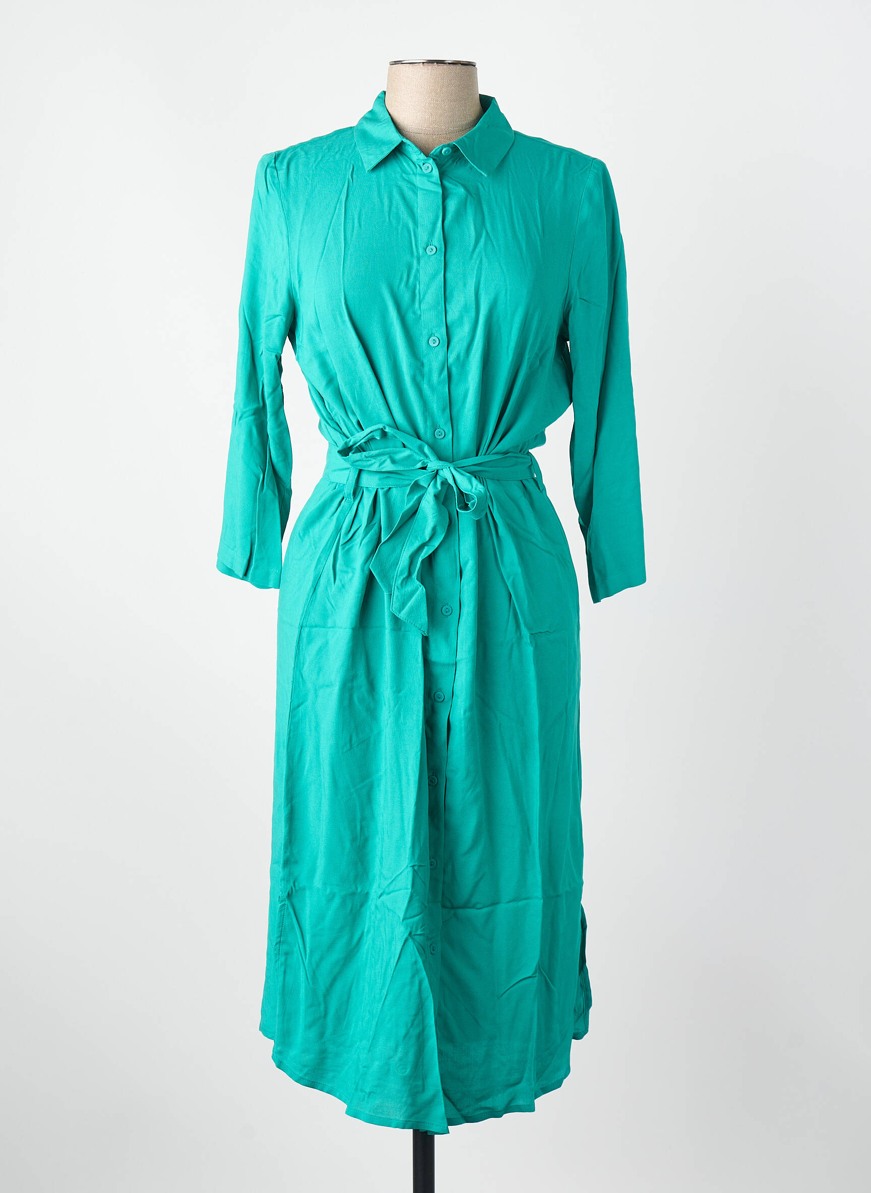 Robe mi-longue vert VILA femme